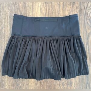 Athleta Black “A Game” Mesh Tennis Skirt - Medium